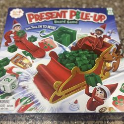 Elf On The Shelf Present Pile Up Board Game 