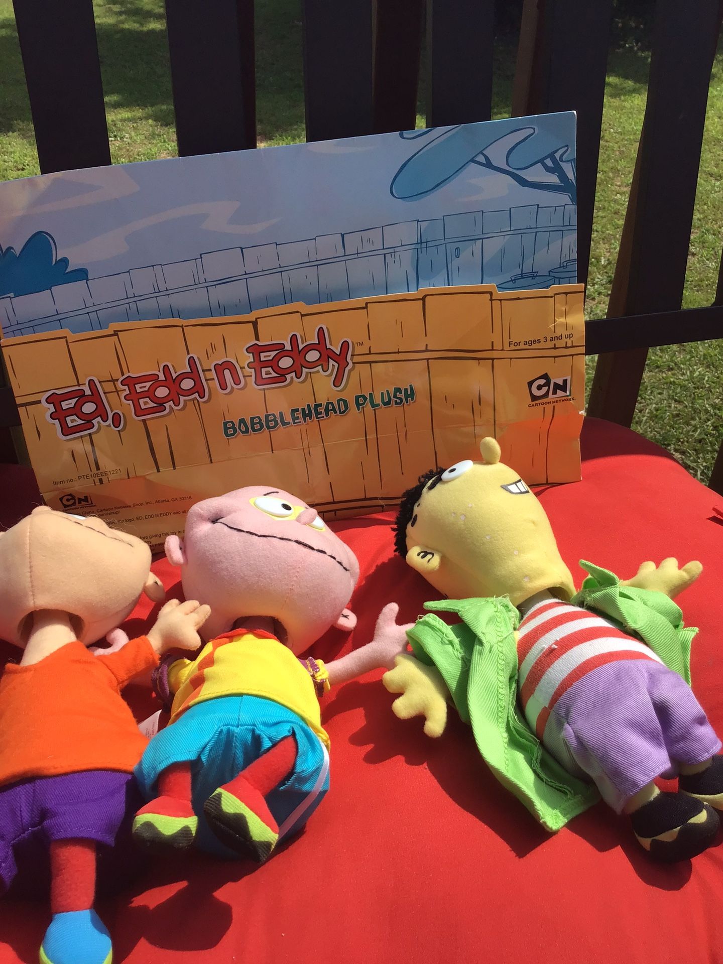 Ed Edd N Eddy Bobbleheads Plush Set (Brand New)