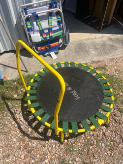 Fold & Go Kids Mini Trampoline with Handle