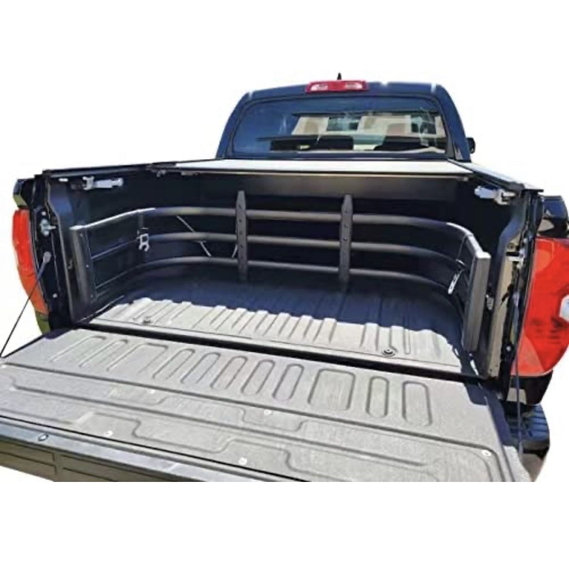 TKMAUTO Black Aluminum Truck Bed Extender Retractable 5969 inches for