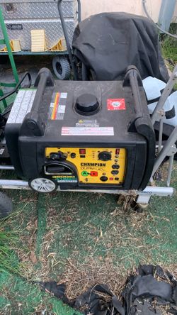 Champion dual fuel 3500 watts tv generator