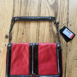 Patrizia Pepe Genuine Leather Borsa Red Bag 