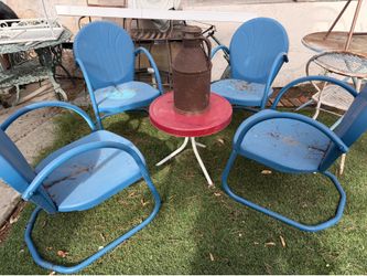 Vintage 5 pieces patio set