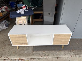 White entertainment center