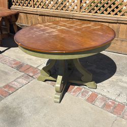 Round Wood Table