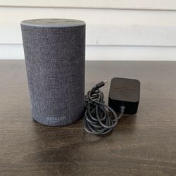 Amazon Echo 2nd Generation Smart Speaker Black With Charger