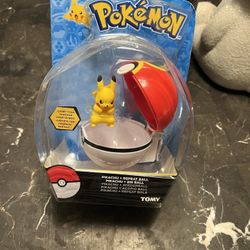 Pokemon Clip and Carry Poke Ball | 2 Inch Pikachu and Repeater Ball NEW