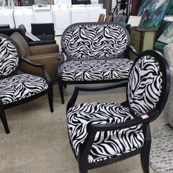 Zebra Accent Chairs 