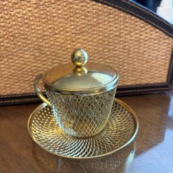 Vintage Tea Cup Wire Mesh By Peterbrooke Chocolate 