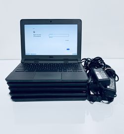 Lot of 5 - Dell Chromebook laptops  11 P22T Celeron N2840 4GB RAM 16GB SSD