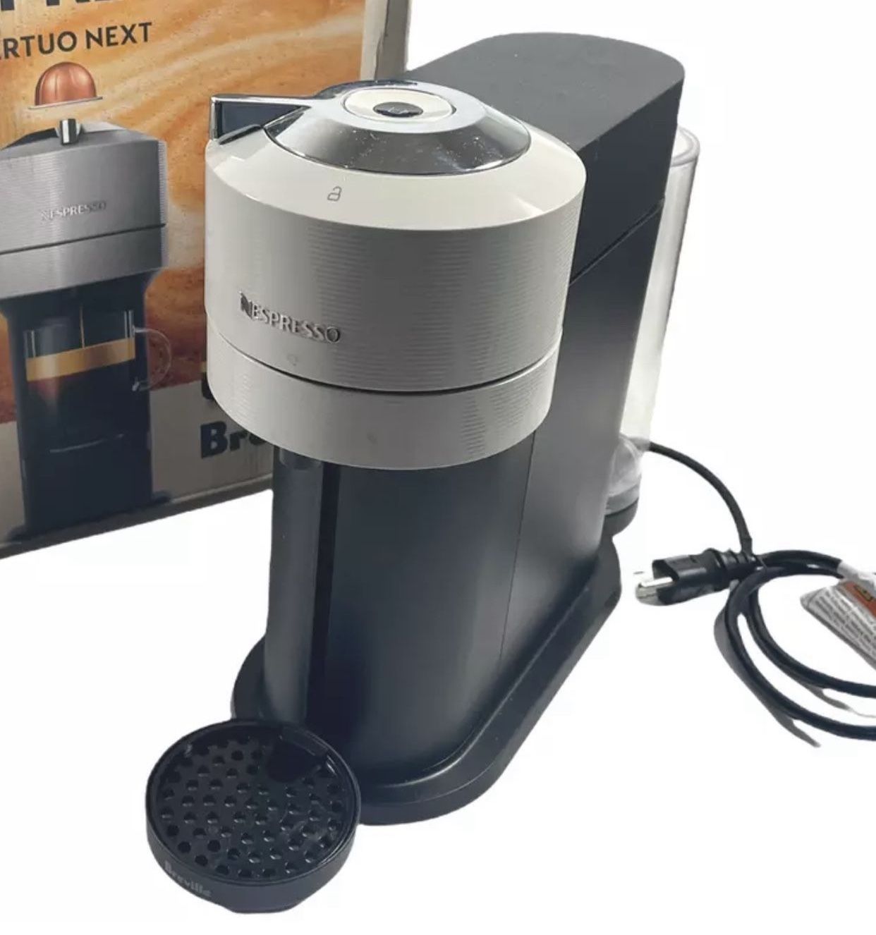 Nespresso Vertuo Next Coffee & Espresso Machine by Delonghi BNV520GRY Light Grey