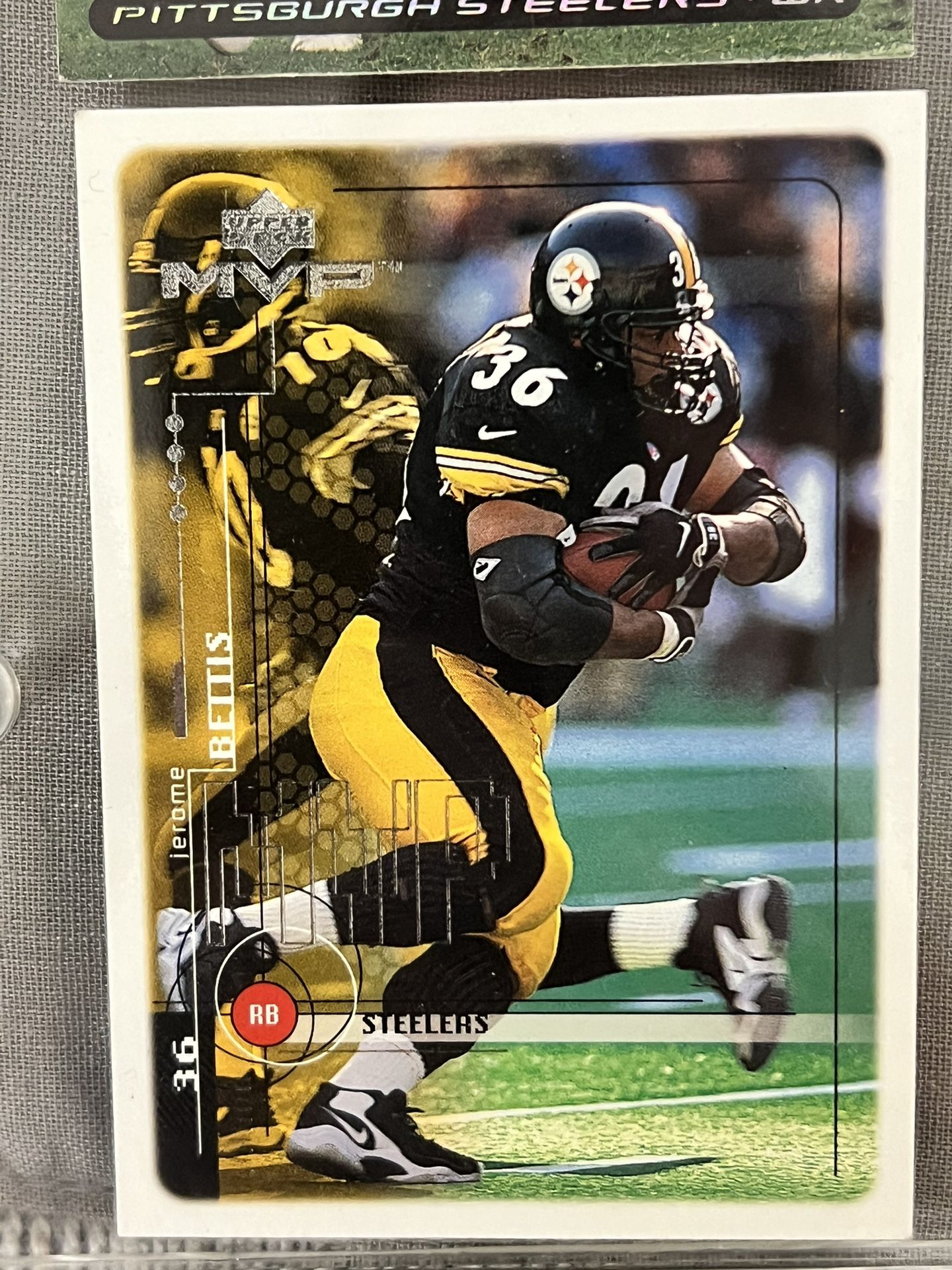 Vintage Collectible Pittsburgh Steelers Hines Ward (2) Jerome Bettis Late 1990’s Topps Trading Cards FRAMED RARE MINT CONDITION 