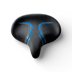 Noseless Oversized Bike Seat, Wide Bicycle Saddle Novel Backrest
