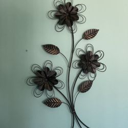 Bronze Flower Wall Decor