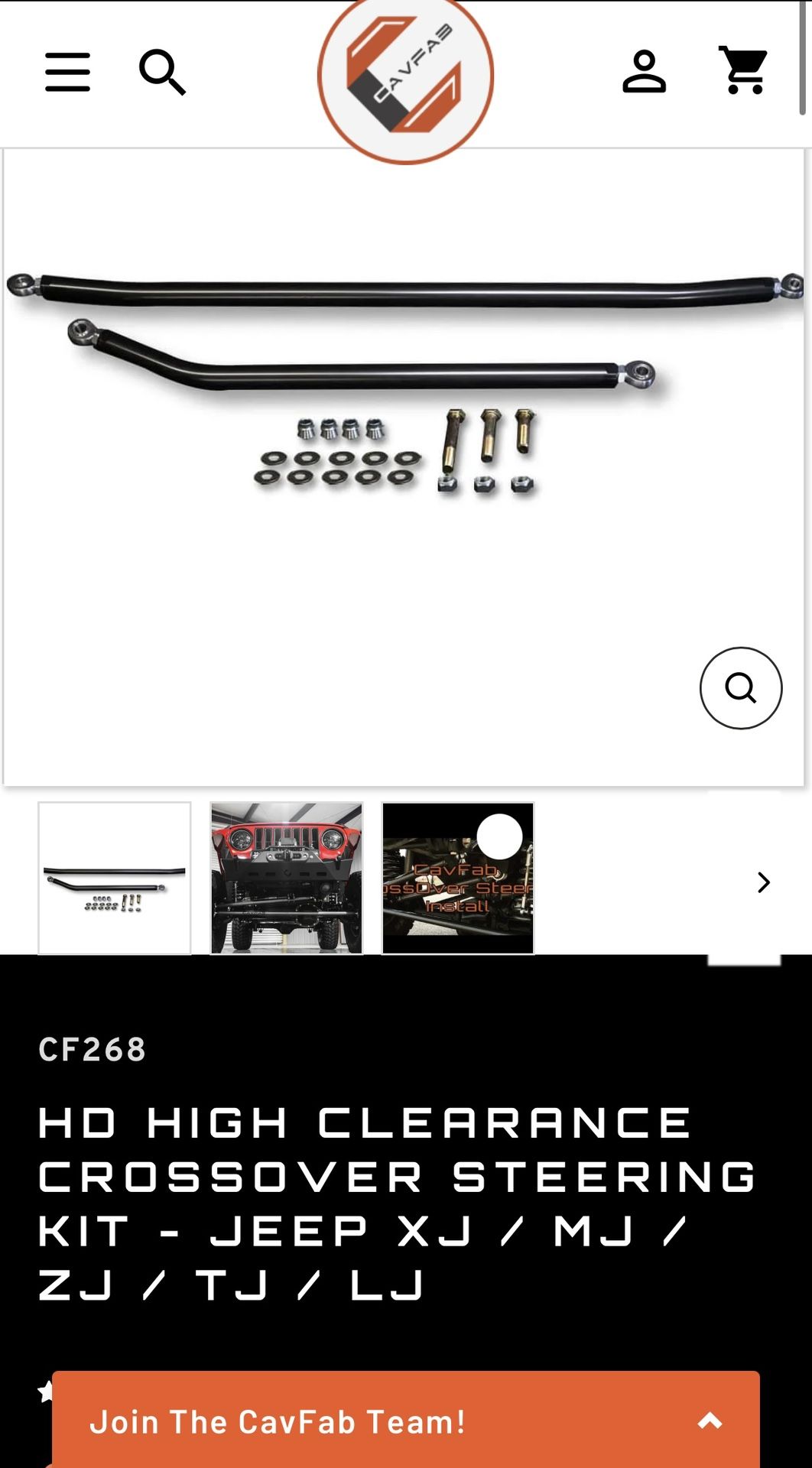 1 Ton Steering kit for jeep