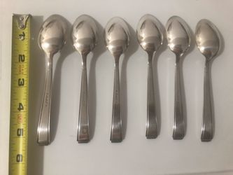 Radad dessert spoon x6 silverplate from Israel 1950s