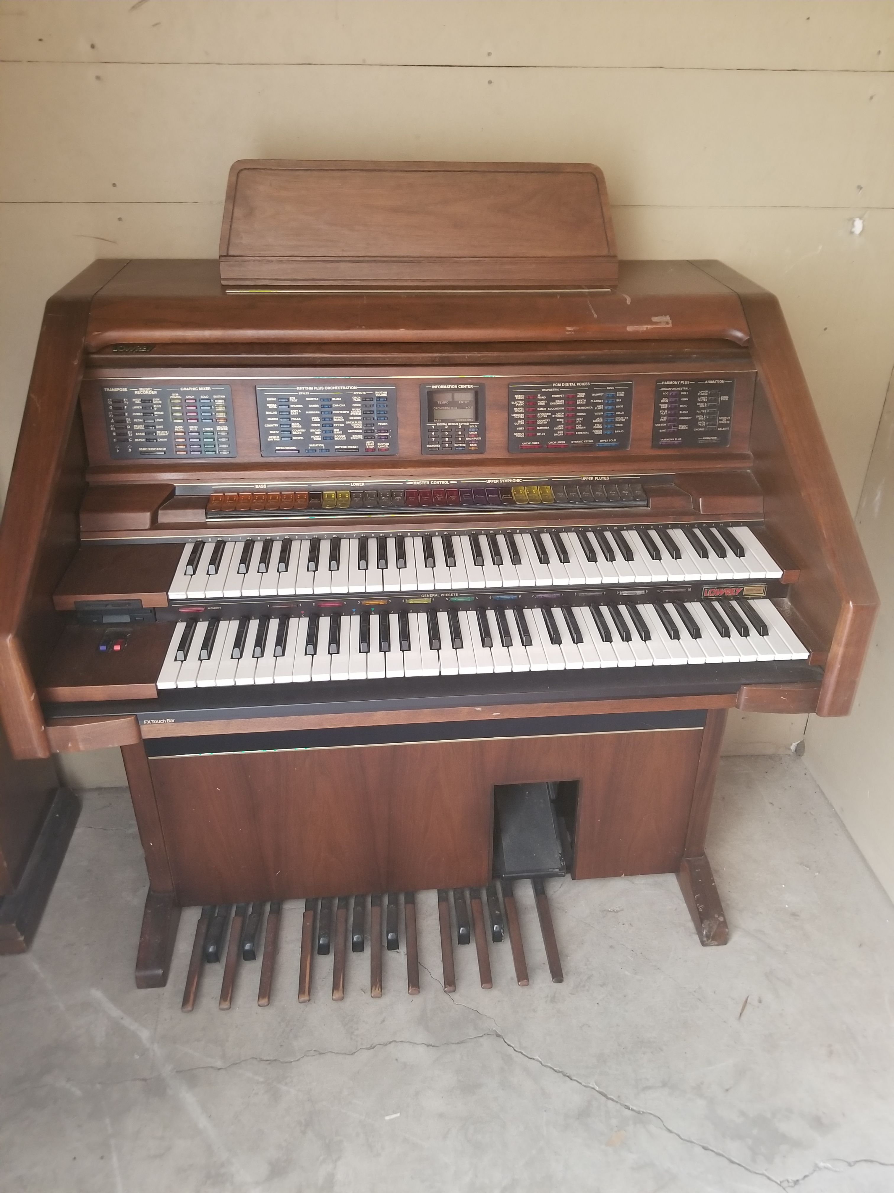 Lowrey Heritage Organ FX Touch Bar
