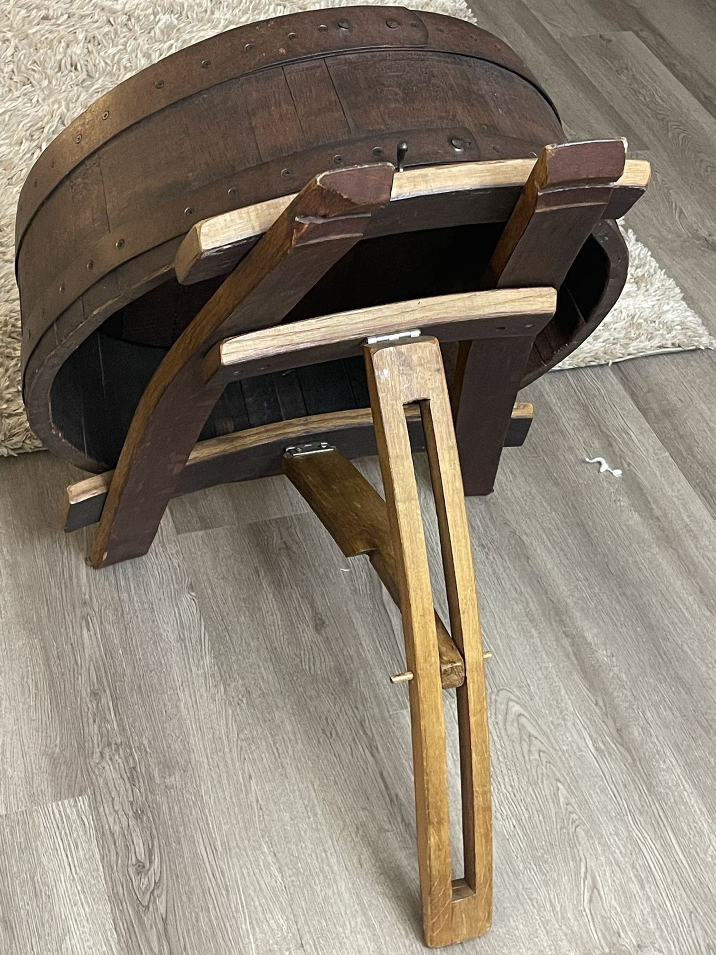 Jack Daniels Etched Barrel Top With Display Stand