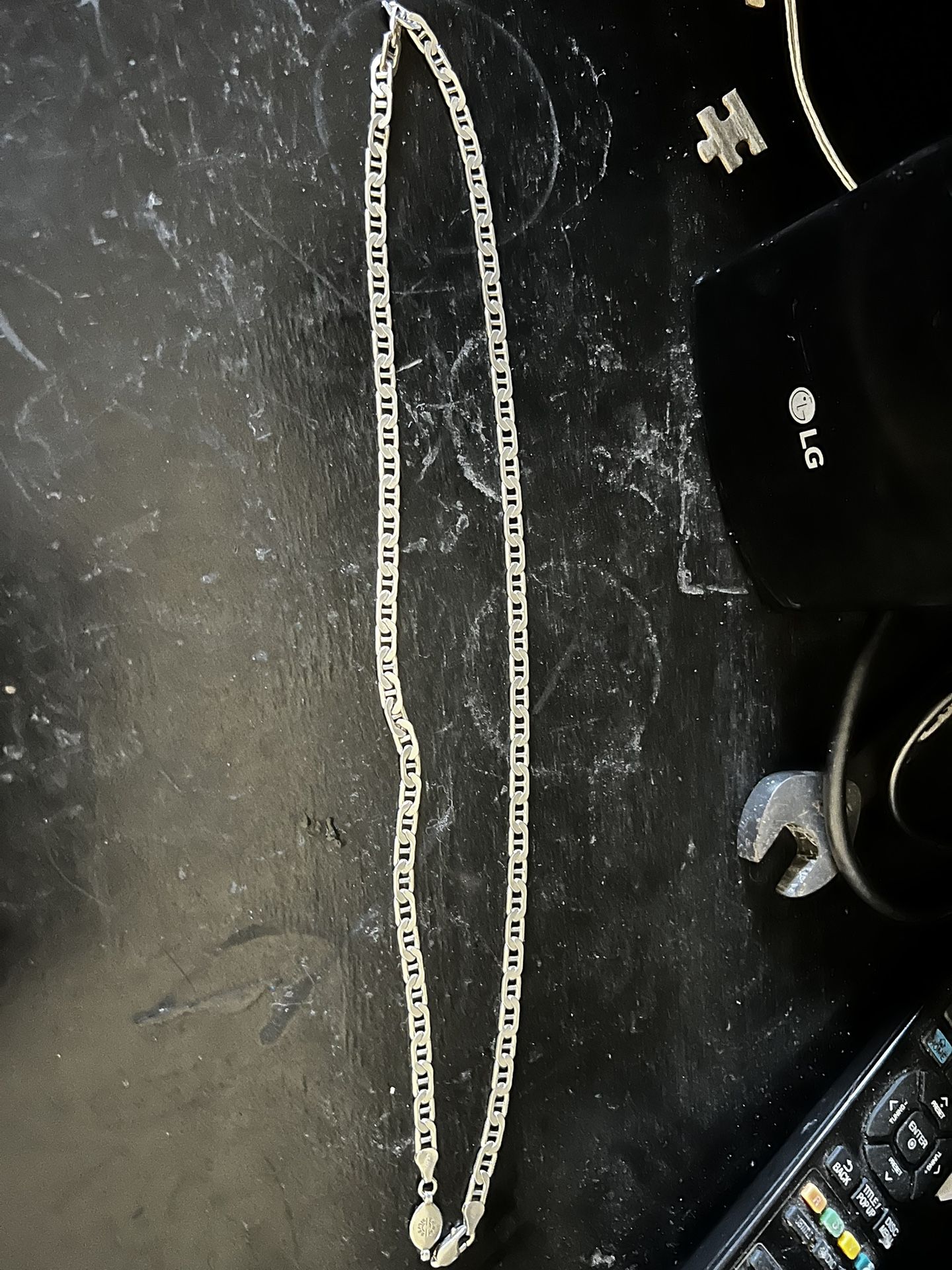 Marine Chain Link Silver Chain 925 Made In Italy e-coat
