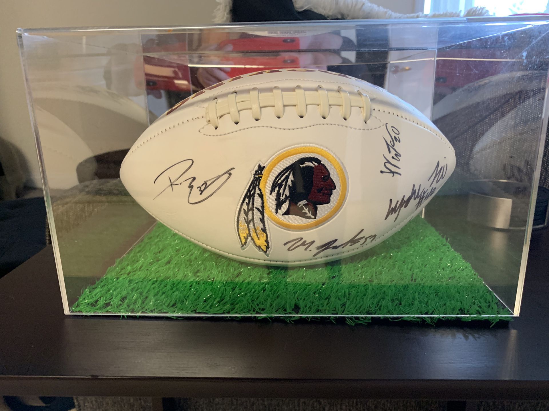 Redskins signed Josh Norman football comes with display case