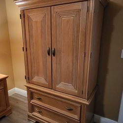 SOLID WOOD ARMOIRE 