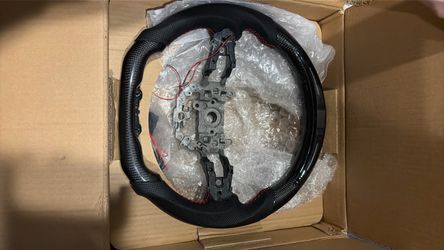 Real Carbon Fiber LED Leather Steering Wheel FOR Honda Civic Type R 2022-2026
