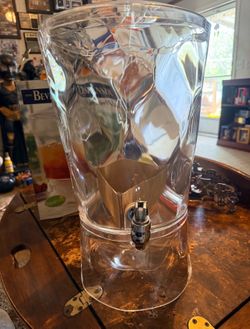 CreativeWare 3 Gallon (11 Liter) Acrylic Beverage Dispenser, a BPA-free container designed for serving cold drinks like punch, iced tea, or lemonade.