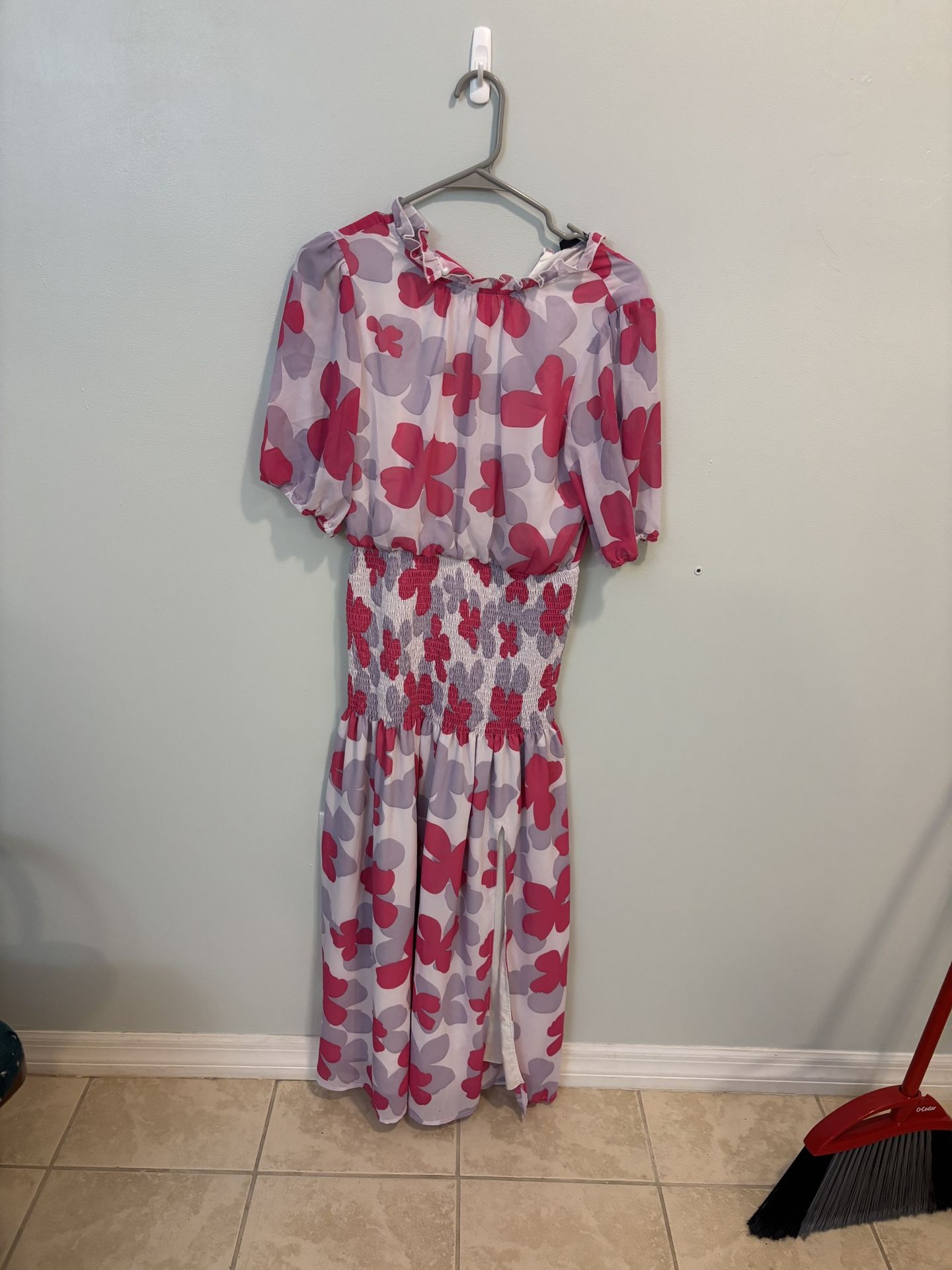 Purple, White, And Pink Flower Dress