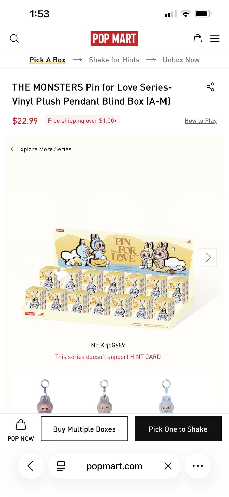 Labubu Pin For Live Letters