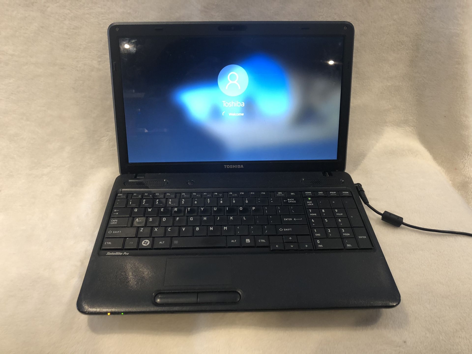 Toshiba laptop 15.6” $70