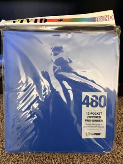 Brand New Vivid 12 Pocket Zippered PRO-Binder