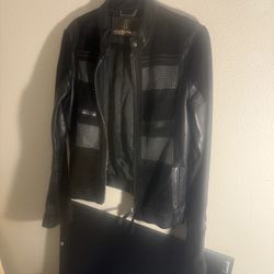 Roberto Cavali Leather Suede Jacket