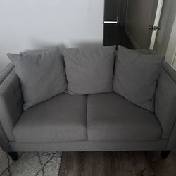 Gray Loveseat Couch