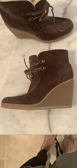 KORS by Michael Kors suede wedge booties