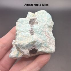 Amazonite & Mica Genuine Stone from Brazil 105.1g
