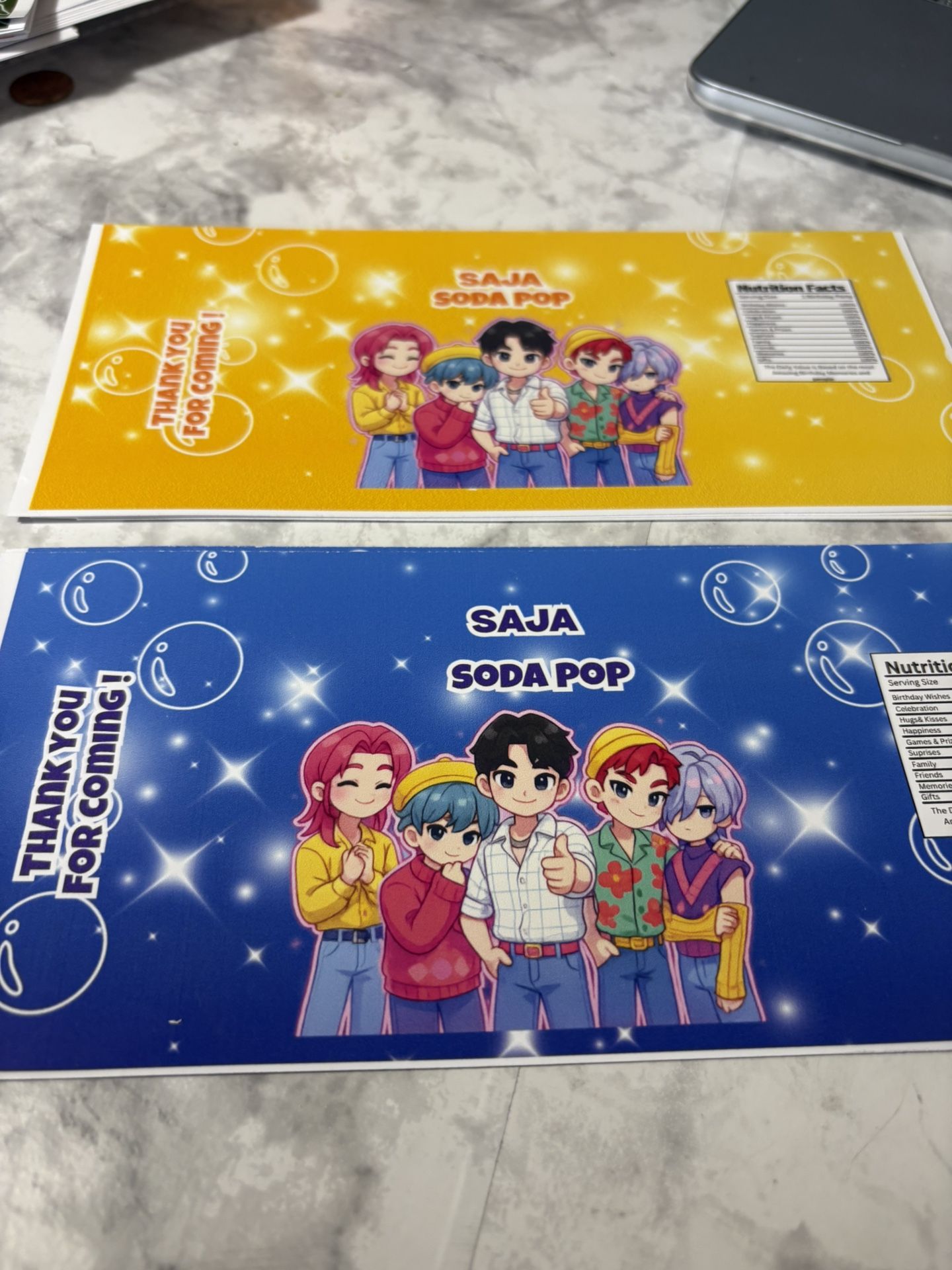 Soda Pop Wrappers
