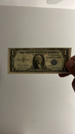 One dollar silver note