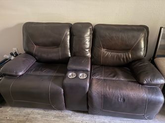 Power recline love seat