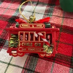 San Francisco Cable Car Christmas Ornament 