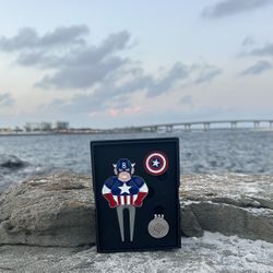 Captain American Golf Divot Tool Set