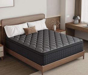 12”Full Size Hybrid Mattress, Medium Firm, Responsive Memory Foam + Pocketed Coils, Back Support, Pressure Relief,