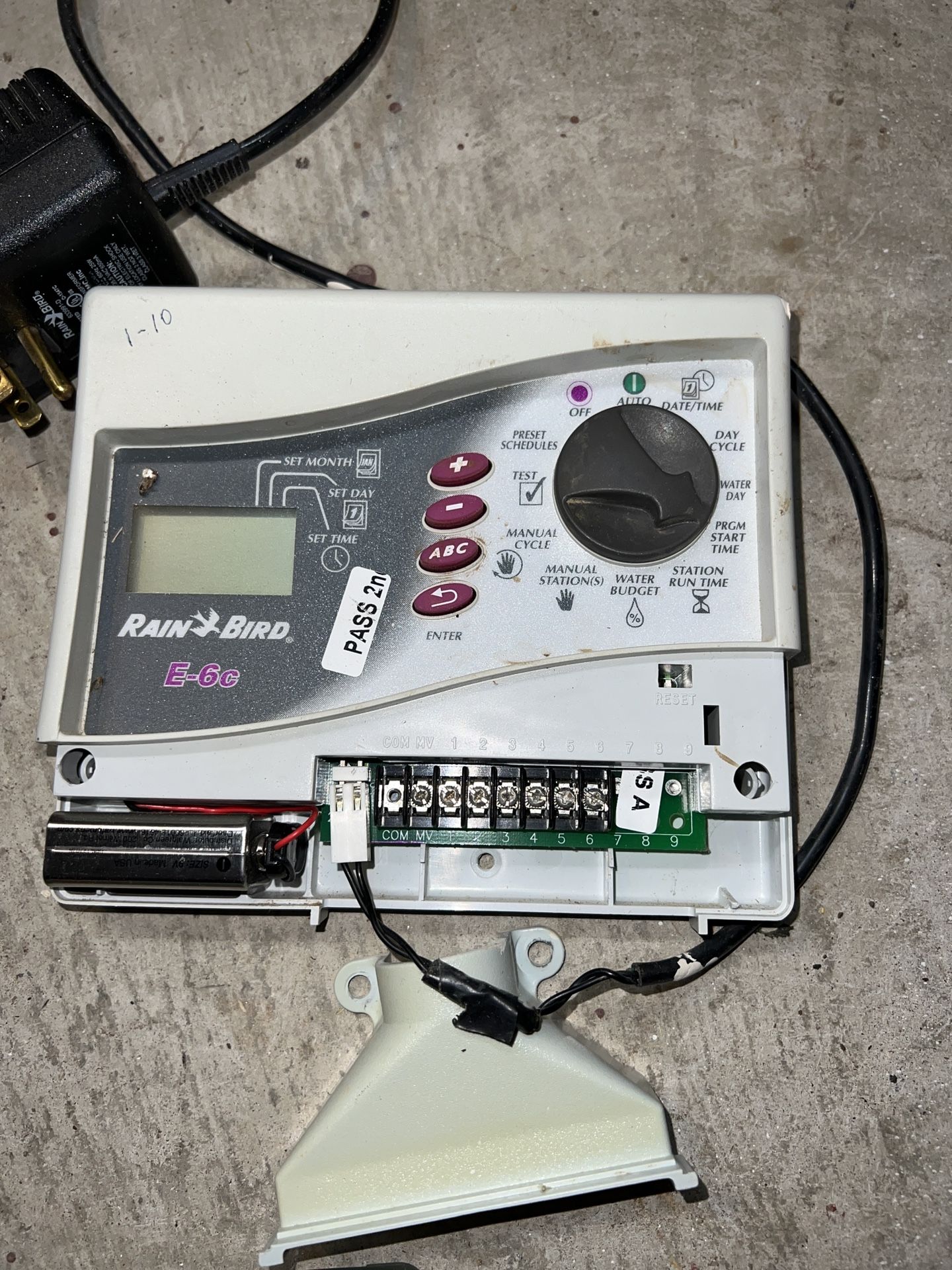 Rainbird E-9C 9 Station Irrigation Sprinkler Controller Water Timer