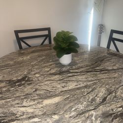 High Table And 4 Chairs Set