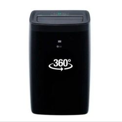 LG 10,000 BTU (DOE) 115-Volt Portable Air Conditioner LP1021BSSM Cools 450 Sq Ft with Dehumidifier Function, Wi-Fi Enabled