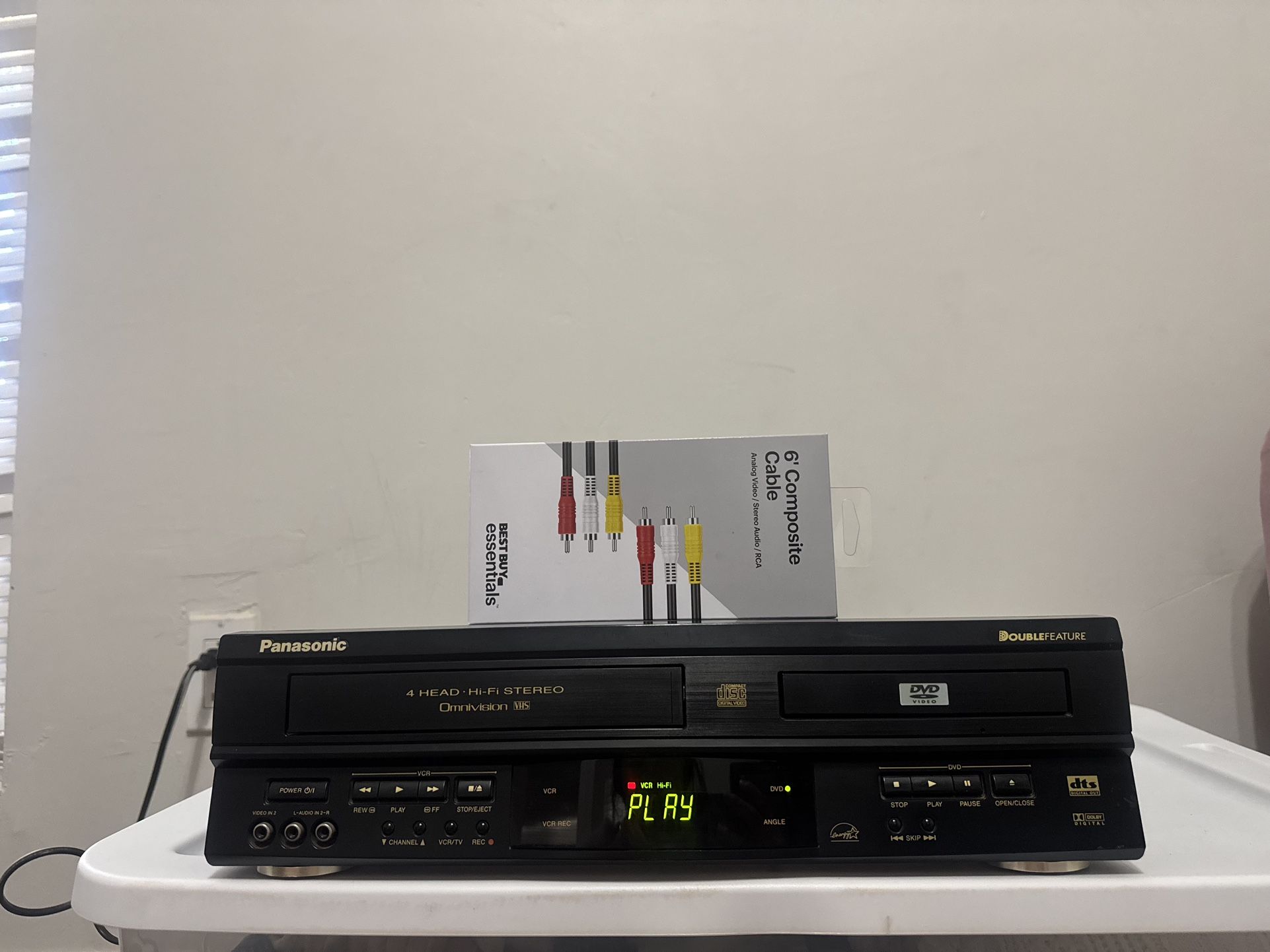 PANASONIC VHS And DVD Player Combo VCR: Fully Functioning