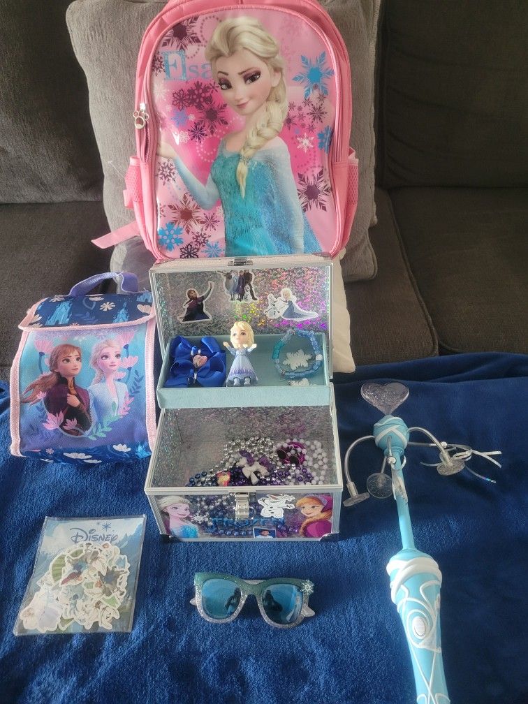 New Frozen  Backpack Lunch Sack Lot