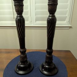 Vintage Bronze Candle Holders 