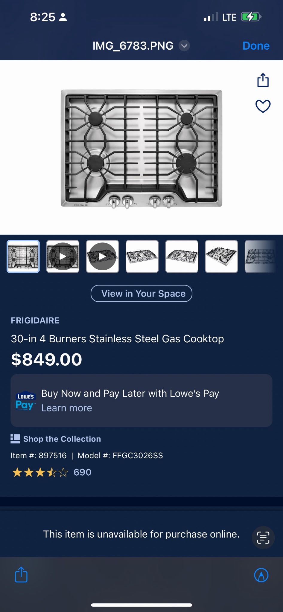 NEW Frigidaire 30-inch Stainless Steel Gas Cooktop (4 Burners)