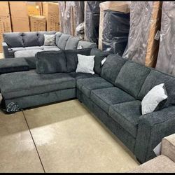 Altari Slate Sectional By ASHLEY $10 Down Payment Financing And Delivery