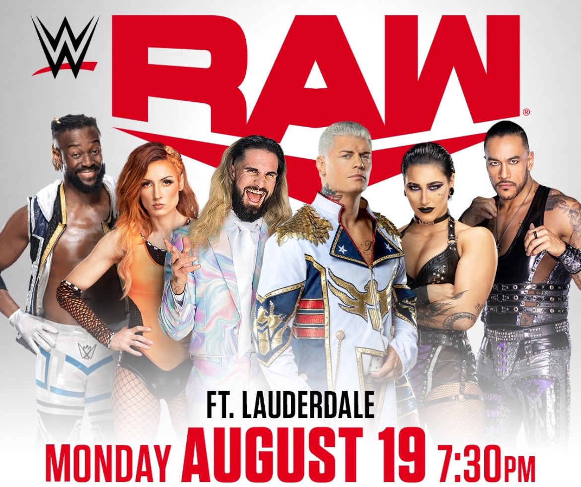 WWE Monday Night Raw Tickets 8/19/24